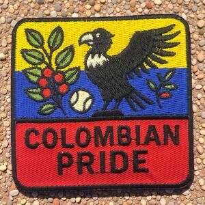 Colombian Pride 3” Iron On Embroidered Patch Badge Colombia Flag Eagle Coffee De